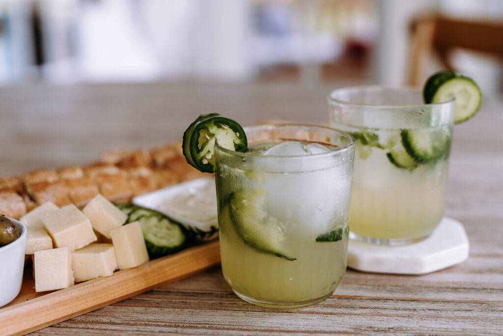 This Garden Gin and Tonic Recipe combines cucumber, jalapeño, lime and honey syrup to make the perfect spring and summer cocktail recipe! | kirstenturk.com