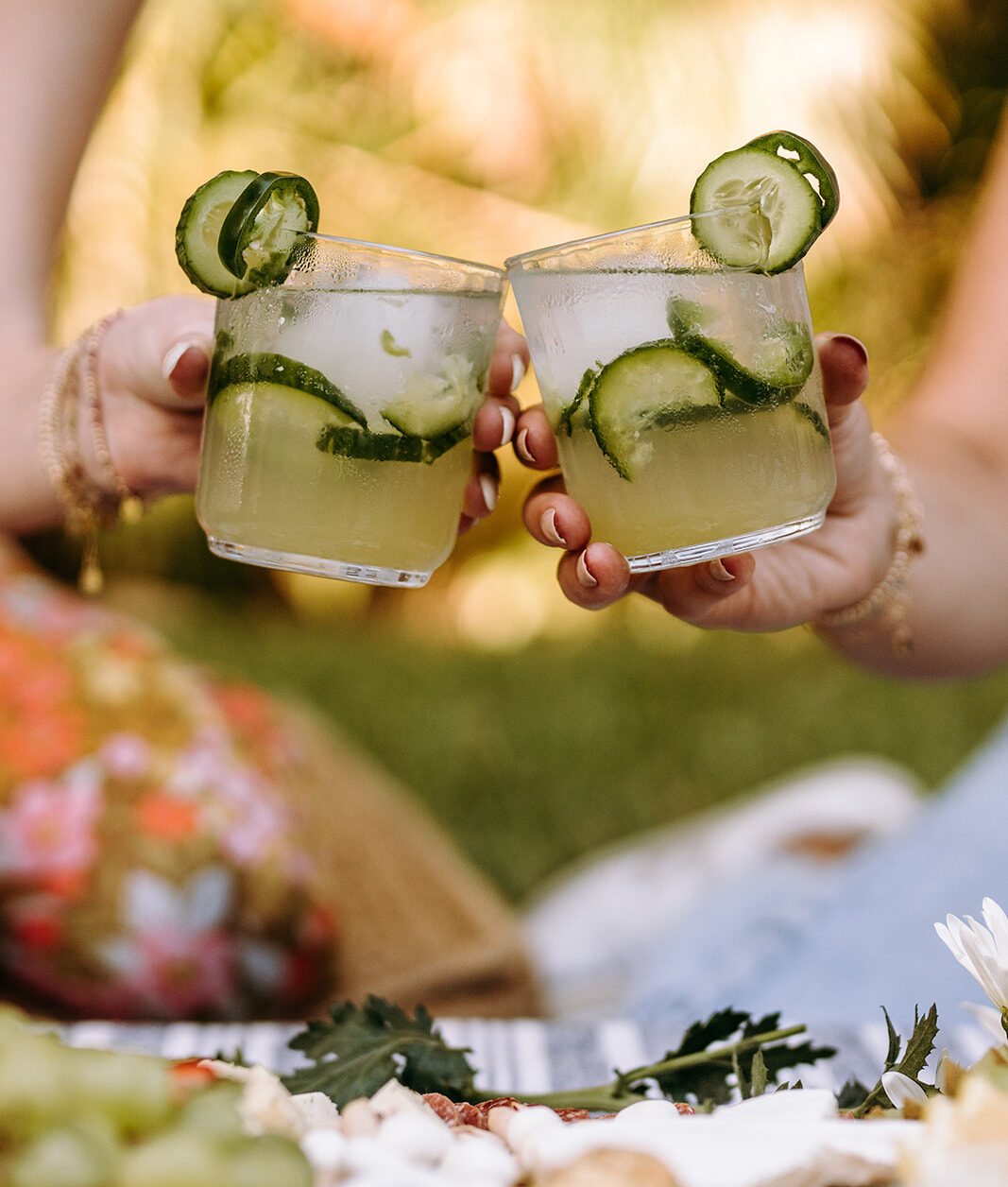 This Garden Gin and Tonic Recipe combines cucumber, jalapeño, lime and honey syrup to make the perfect spring and summer cocktail recipe! | kirstenturk.com